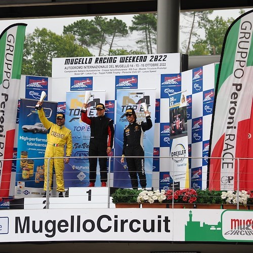 Giovanni Giordano sul podio al Topjet Italian Trophy, terzo posto per il pilota originario di Tramonti