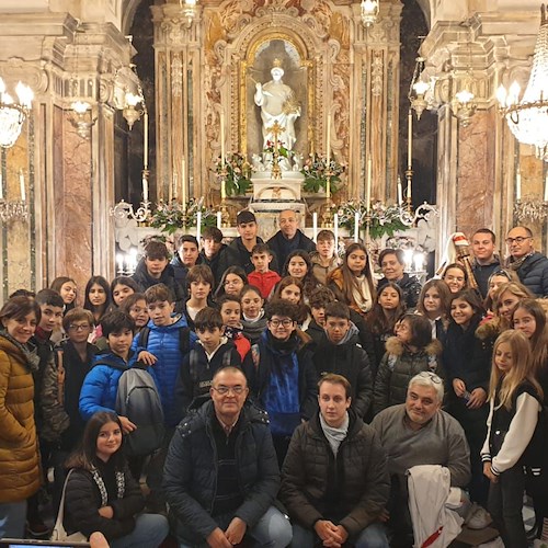 Gli alunni di Patti in visita a Minori sulle orme di Santa Febronia/Trofimena