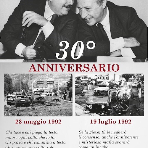 Gli studenti di Cetara e Dragonea ricordano Falcone e Borsellino a 30 anni dalla morte