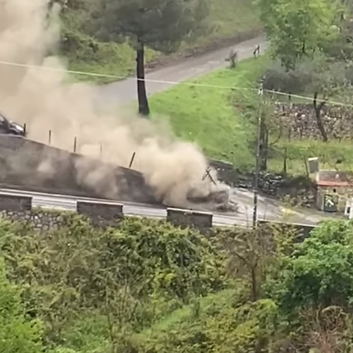 Grave fuga di gas a Pimonte, chiusa strada per Agerola