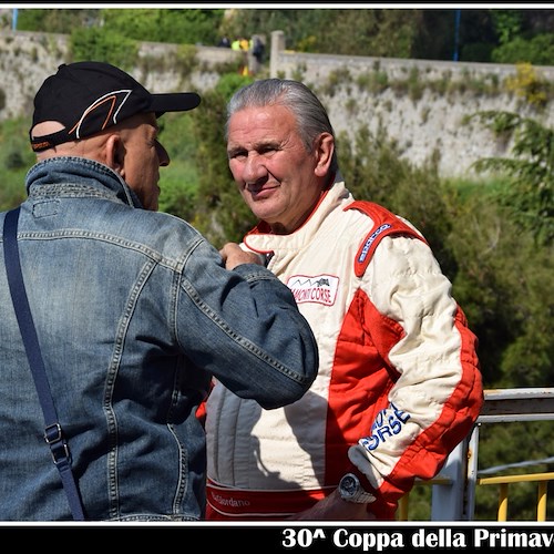 Graziano Giordano, in pista a 69 anni con la Ritmo Abarth di trent'anni fa guadagna il podio alla "Coppa Primavera" [FOTO]