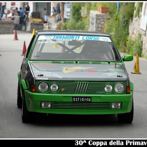 Graziano Giordano, in pista a 69 anni con la Ritmo Abarth di trent'anni fa guadagna il podio alla "Coppa Primavera" [FOTO]