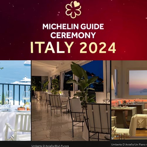 Guida Michelin 2024: 14 stelle brillano in Costa d’Amalfi, tre sono new entry