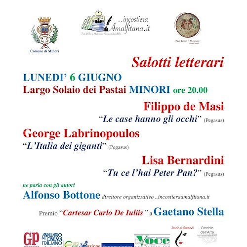I libri del regista RAI Filippo de Masi e dei giornalisti George Labrinopoulos e Lisa Bernardini a ..incostieraamalfitana.it