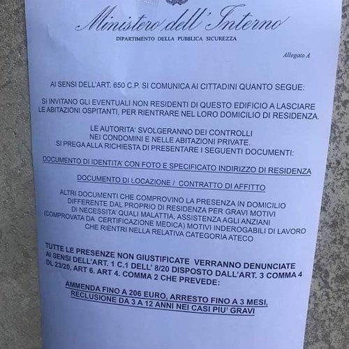 «I non residenti lascino l’edificio»: attenzione all’avviso fake intestato al Ministero dell’Interno