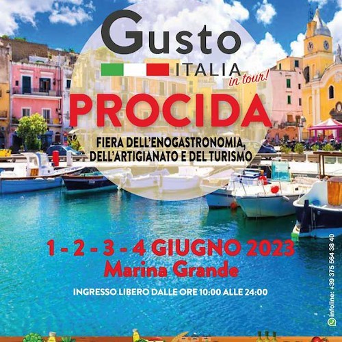 Il 1° giugno “Gusto Italia” arriva a Procida, ad agosto tappa a Minori