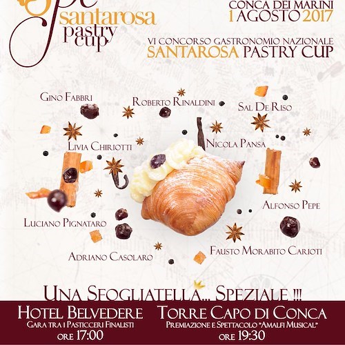 Il 23 agosto arriva "Conca sotto le stelle": un percorso itinerante dedicato alla sfogliatella Santarosa tra musica, teatro e arte 
