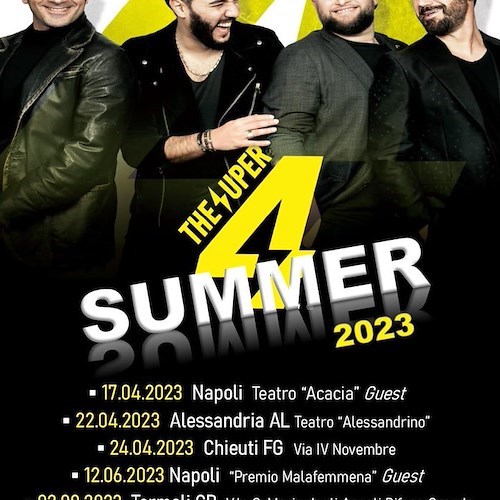 Il 6 agosto “The Super 4” in concerto a Tramonti