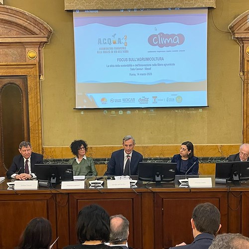 Il Consorzio “Limone Costa d’Amalfi IGP” a Roma per discutere di sostenibilità e innovazione per l’agrumicoltura nazionale