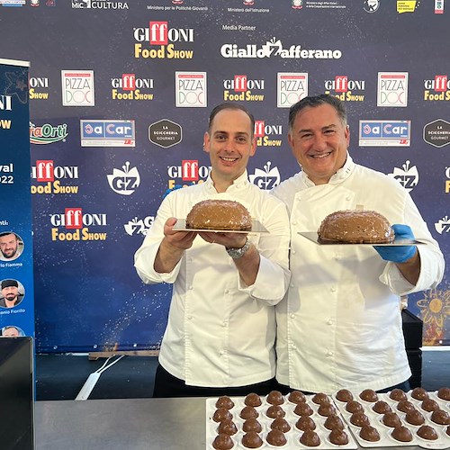 Il "Dolce di Amalfi in viaggio a Giffoni". Sal De Riso e Francesco Boccia protagonisti al Giffoni Food Show /FOTO