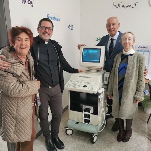 Il Lions Club Salerno Arechi dona un ecografo al Polo della Carità