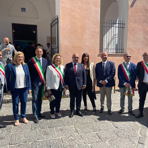Ministro Sangiuliano con i Sindaci della Costa d'Amalfi<br />&copy; Gennaro Sangiuliano