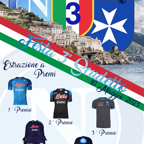 Il Napoli vince il terzo scudetto, 10 maggio festa grande ad Amalfi /PROGRAMMA