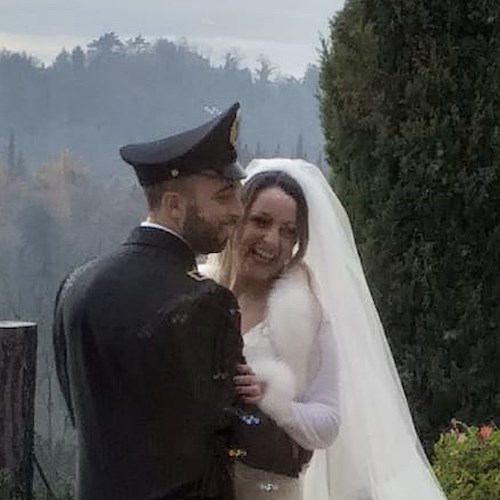 Il paracadutista di Ravello Luigi Cioffi ha sposato la sua Veronica 