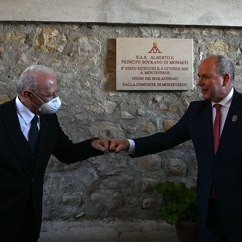 Il principe Alberto II di Monaco in visita a Monteverde: «Rafforzeremo sempre di più i nostri rapporti»