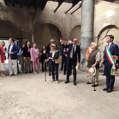 Il Principe Hassan di Giordania in visita al Parco Archeologico di Ercolano per consolidare legami culturali