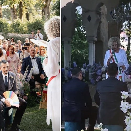 Il “Signor Distruggere” sposa il suo Orlando a Ravello, a unirli in matrimonio la senatrice Cirinnà