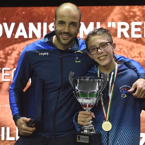 Il vietrese Giuseppe Di Martino è il nuovo campione italiano del fioretto maschile nella categoria "Ragazzi"