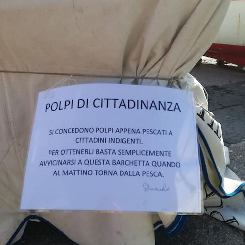 In Costiera Amalfitana i "polpi di cittadinanza" per le persone indigenti
