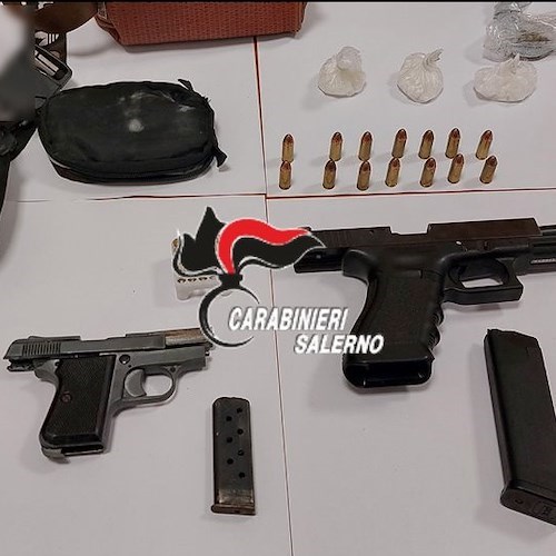 In giro con cocaina e armi, arrestati 38enne e 42enne a Pagani