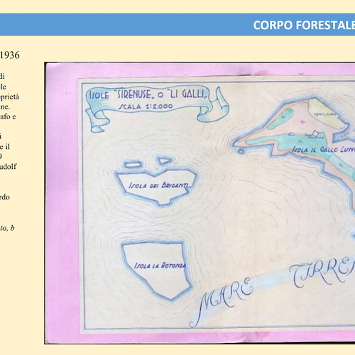 In occasione della Giornata nazionale del Paesaggio, l'Archivio di Stato di Salerno rispolvera una cartina storica de "Li Galli"