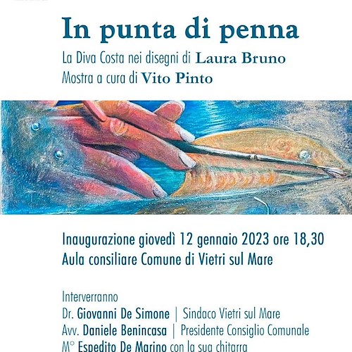 “In punta di penna”, stasera a Vietri sul Mare si inaugura la mostra di Laura Bruno 