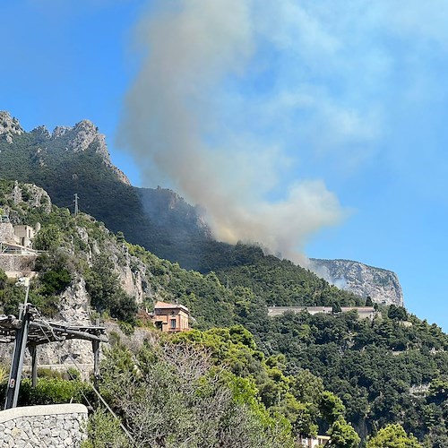Incendio a Maiori