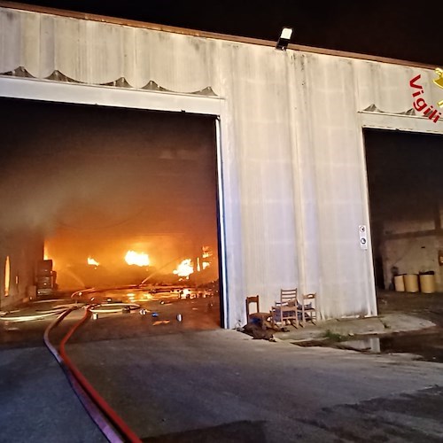 Incendio a Fisciano
