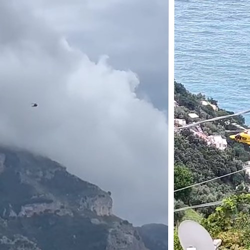 Inciampa nel Vallone Porto, elisoccorso per turista straniera a Positano
