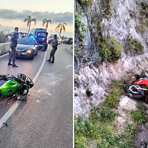 Incidente sulla Statale tra Cetara e Vietri: due motociclisti in ospedale 