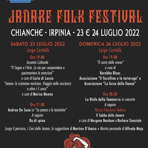 Janare Folk Festival, a Chianche l'evento dedicato alla leggenda delle streghe e all'arte popolare