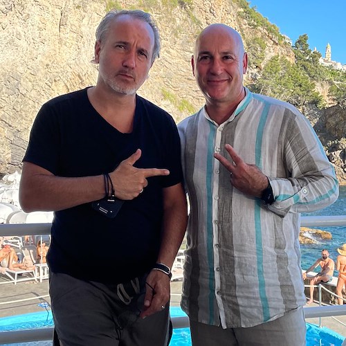 Jean-Claude Thibaut in Costiera Amalfitana: per il regista francese relax al Grand Hotel Tritone