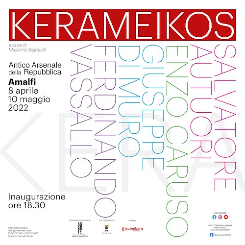 "Kerameikos", all'Arsenale di Amalfi un'esposizione di ceramica artistica contemporanea vietrese