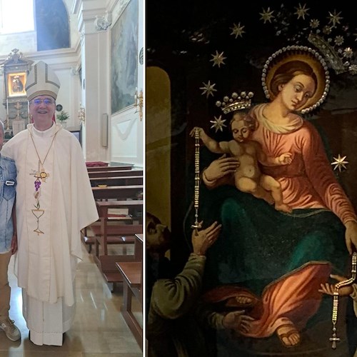 L'arrivo del quadro della Madonna del Santissimo Rosario a Maiori accende il ricordo di don Pietro Citarella