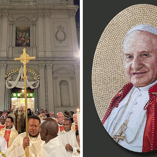 L'arte del minorese Mario Mansi arriva a Istanbul: suo il mosaico del "Papa Buono" sulla facciata della Cattedrale dello Spirito Santo