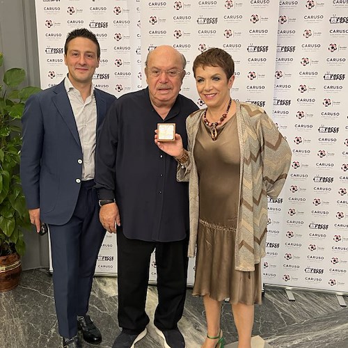 Alfonso Pacifico con Lino Banfi e Rosanna