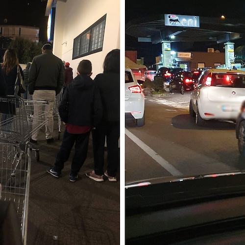 L'Italia in allarme per lo sciopero degli autotrasportatori, anche in Costa d'Amalfi distributori di carburante e supermercati presi d'assalto