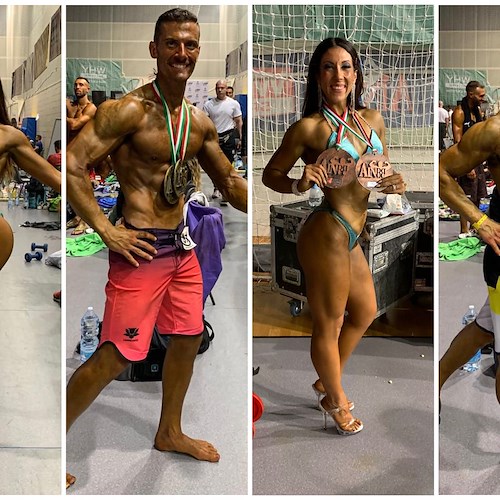 La Billy’s Gym di Maiori fa incetta di medaglie ai Campionati di bodybuilding