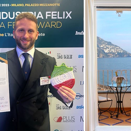 La Covo dei Saraceni di Positano insignita del Premio "Industria Felix" nel settore turismo