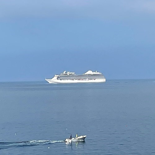 La crociera di lusso "Riviera" fa tappa in Costa d'Amalfi