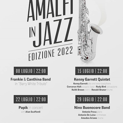 La rassegna "Amalfi in Jazz" inizia l'8 luglio con un tributo a Barry White