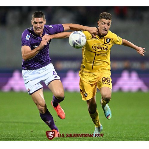 La Salernitana va ko con la Fiorentina: ancora una volta il Franchi è tabù