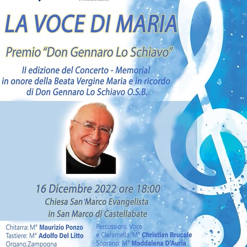 “La Voce di Maria”, 16 dicembre il concerto-memorial in ricordo di Don Gennaro Lo Schiavo arriva a Castellabate