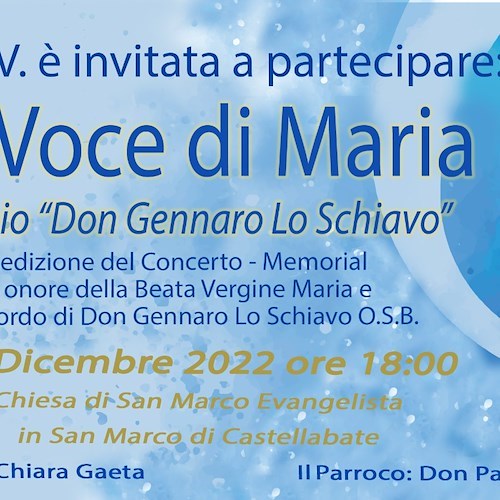 “La Voce di Maria”, 16 dicembre il concerto-memorial in ricordo di Don Gennaro Lo Schiavo arriva a Castellabate