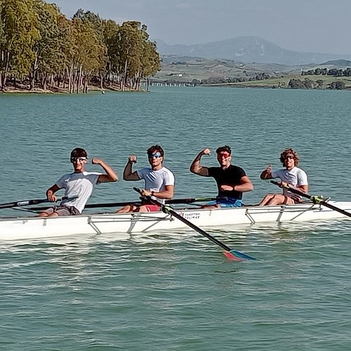 "Lago di Poma" gare nazionali di canottaggio, i giovani atleti della Partenio protagonisti a Palermo