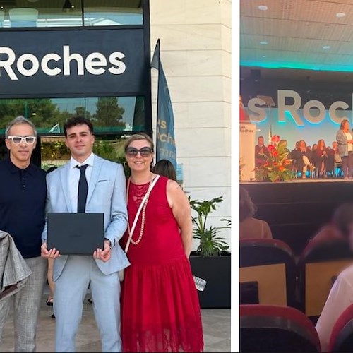 Laurea con merito a “Les Roches” di Marbella per il giovane minorese Vincenzo Arpino