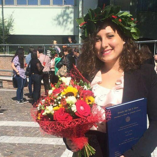 Laurea da 110 e lode in Beni culturali per l'amalfitana Luana Dipino
