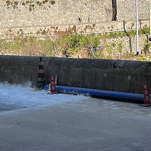 Lavori eseguiti «non a regola d'arte» per l'Anas, Ausino riapre il cantiere a Praiano /FOTO