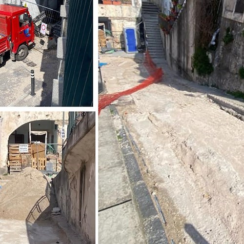 Lavori non terminati in tempo a Positano, prorogata chiusura Via Santa Croce e Via Liparlati