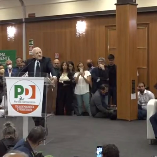 Letta incontra De Luca padre a Napoli e De Luca figlio a Salerno: «Difendiamo il Sud!»